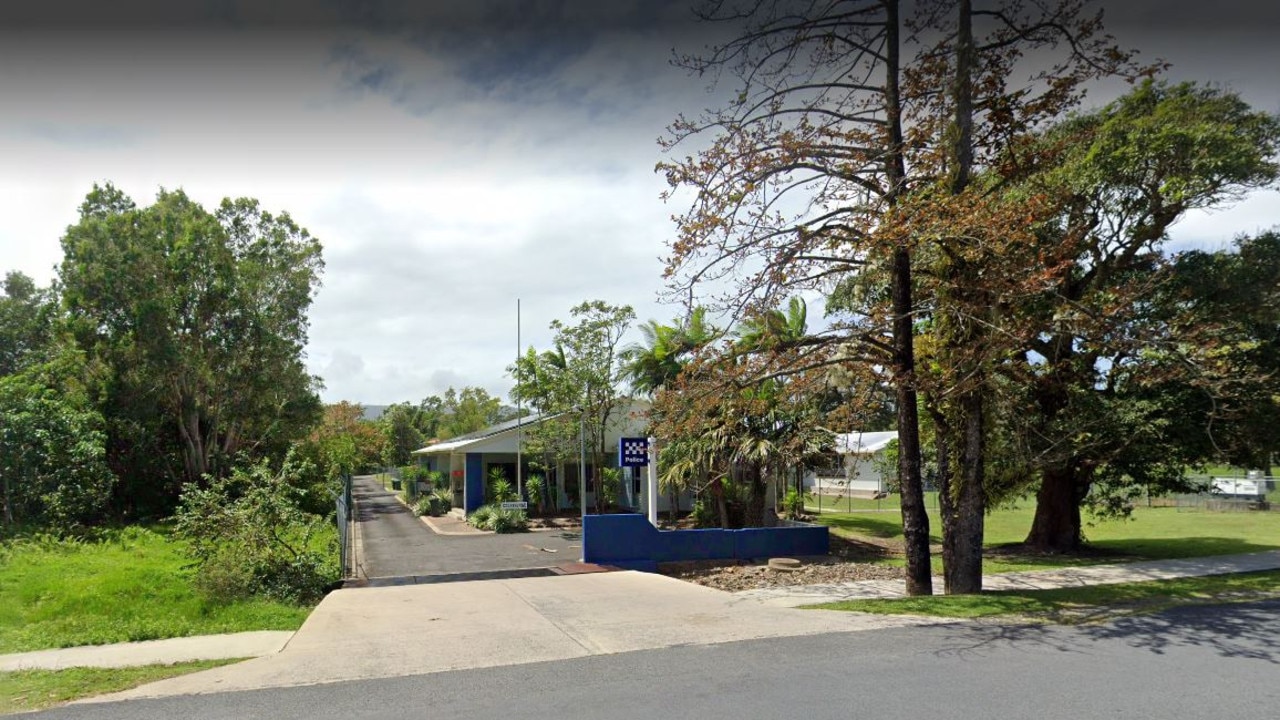 A Yarrabah police officer has received medical treatment after a service vehicle was the latest to be hit by rock throwing offenders. Picture: Supplied.