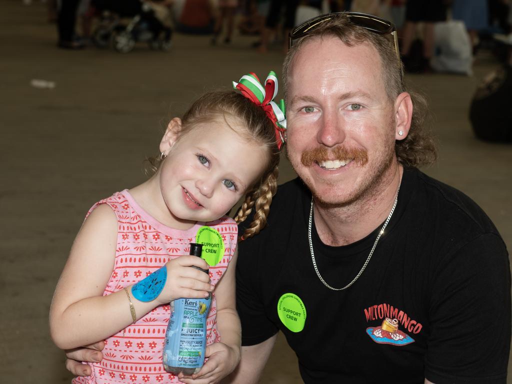 Phoebe and Rick Murray from Devereux Creek at Special Childrens Christmas Party Mackay Saturday 19 Novemeber 2022. Picture: Michaela Harlow