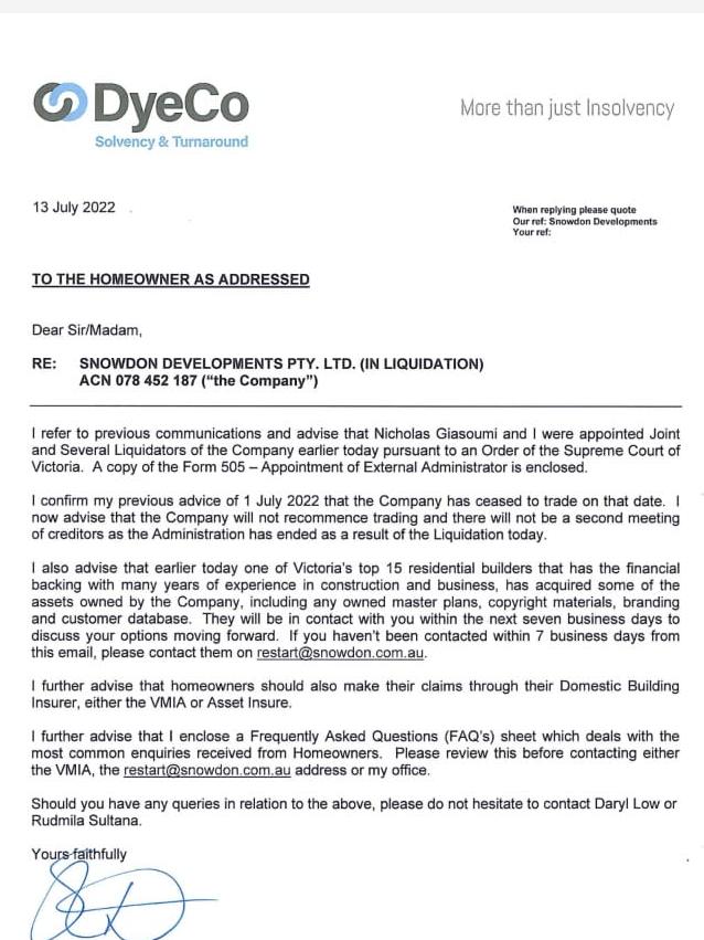 This unexpected email landed in customers’ inbox last night less than 24 hours after the company collapsed.
