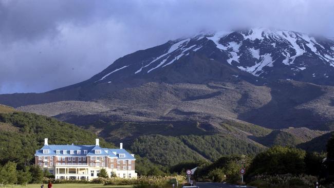 24/01/2004 FEATURES: New Zealand following the Lord of the Rings movie location guide book - The Grand Chateau hotel at Tongariro National Park where Peter Jackson and crew stayed while filiming Mordor scenes.