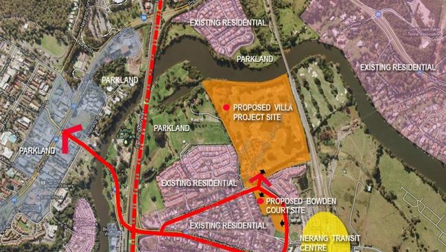 Nerang Villa development map.