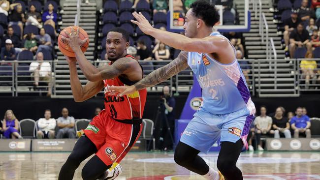 Bryce Cotton sent an injury scare through the Wildcats camp – and SuperCoach NBL. Picture: Russell Freeman/Getty Images for NBL