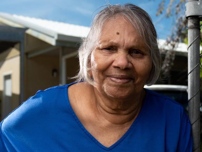 Stolen Generations Aboriginal Corporation chairwoman Eileen Cummings ahead of a class action lawsuit to gain compensation from the Commonwealth Government. She is pictured in her Malak home, Darwin.Photograph: Che Chorley