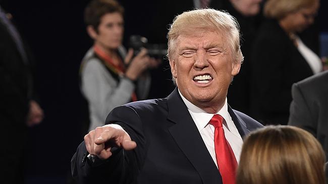 Republican nominee Donald Trump after the second presidential debate at Washington University in St. Louis, Missouri on October 9, 2016. (Pic: AFP/Saul Loeb)