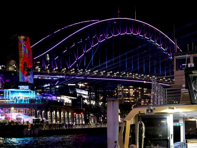 SYDNEY, AUSTRALIA - NewsWire Photos - JUNE 2, 2022: General view generic image from the 2022 Vivid Festival of Lights in Sydney. Picture: NCA NewsWire / Nicholas Eagar