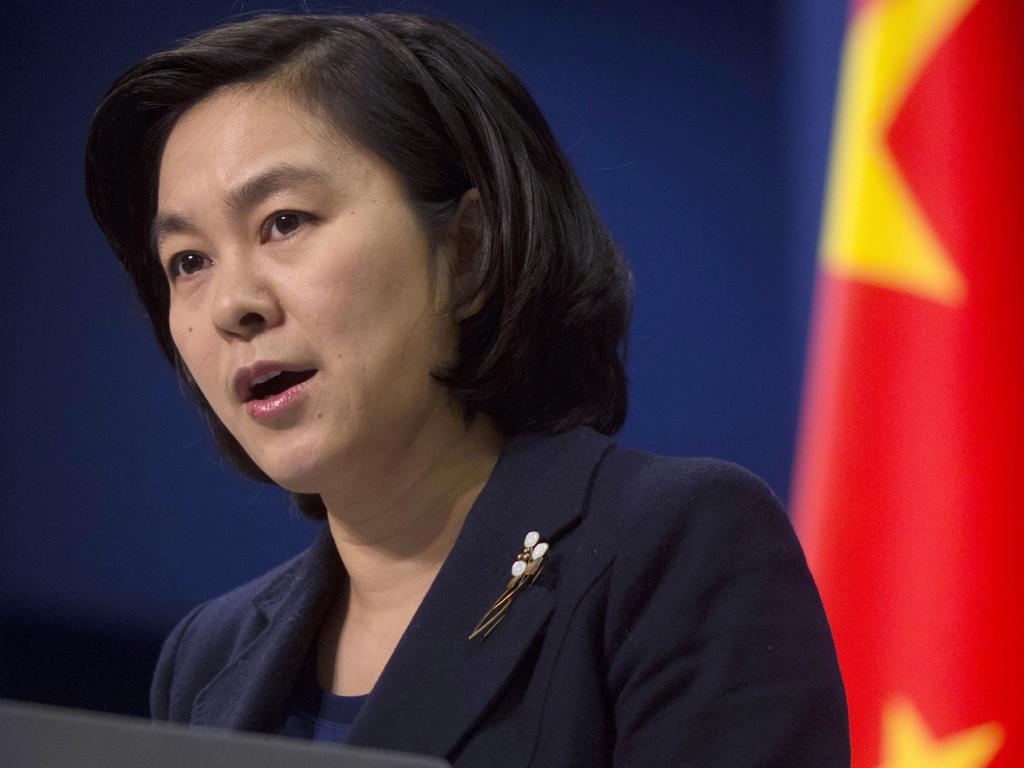 Chinese foreign ministry spokesperson Hua Chunying claims China was the ‘first to sound the alarm for the world’. Picture: Ng Han Guan / AP Photo