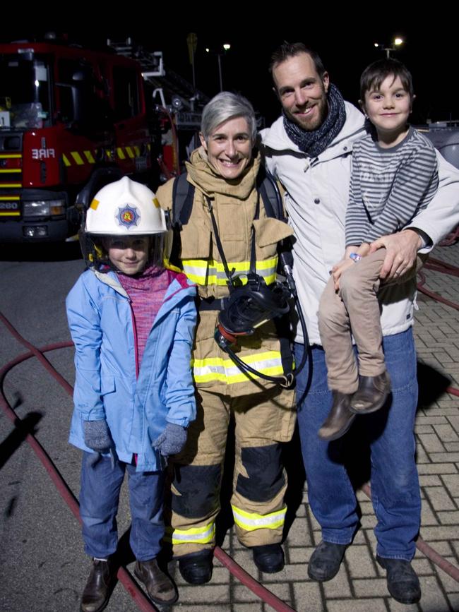 Genevieve Rueger with husband Mike Rueger, daughter Kayley and son Lachie. Picture: supplied