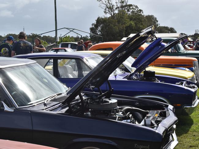 Cars lined up at Show and Shine 2021. Photo: Stuart Fast