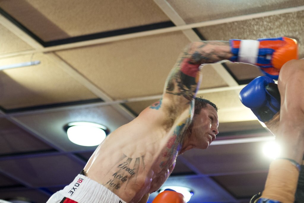 Jamie Hilt fights Apichat Koedchatturat for the Queensland welterweight belt at Smithy and TGW Bring The Big Fights 14 at Rumours International, Saturday, October 22, 2016. Picture: Kevin Farmer