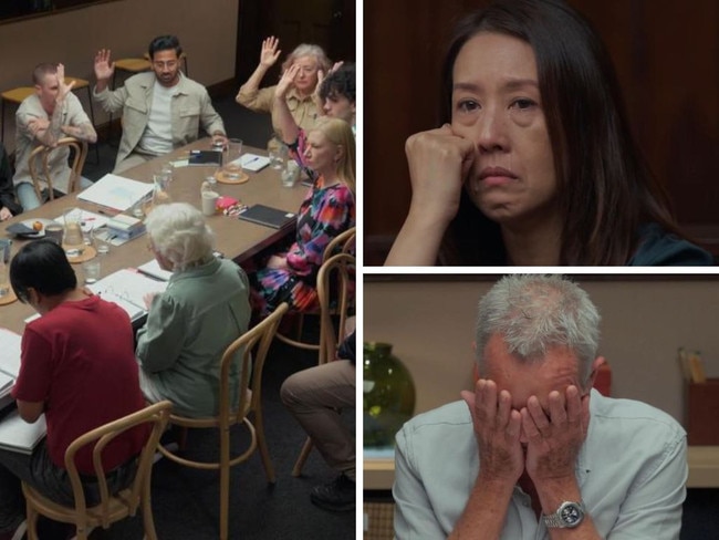 Court bombshell leaves jurors in tears in The Jury: Death on the Staircase finale. Picture: SBS