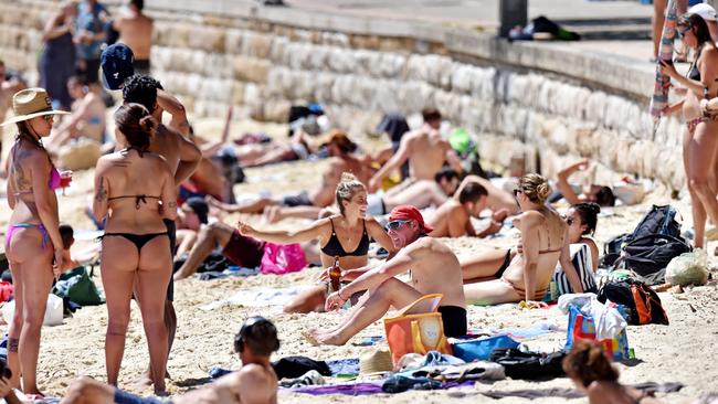 The council and police are urging people not to gather in large numbers in places like the beach along East Esplanade at Manly (above). FILE picture: Troy Snook)