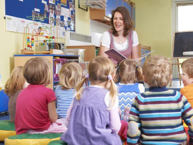 Generic photo of a teacher at daycare. Picture: iStock