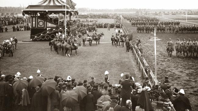 Federation Day, 1901, at Flemington Racecourse.