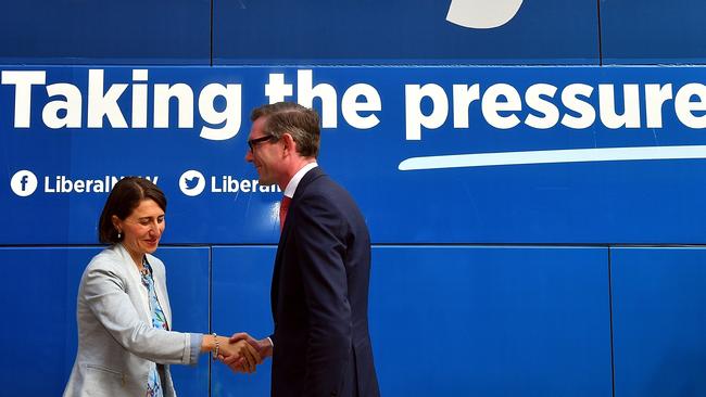 New South Wales Premier Gladys Berejiklian and Treasurer Dominic Perrottet. Picture: File