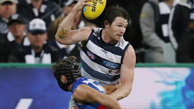 Patrick Dangerfield was a standout on Friday night. Picture: Michael Klein