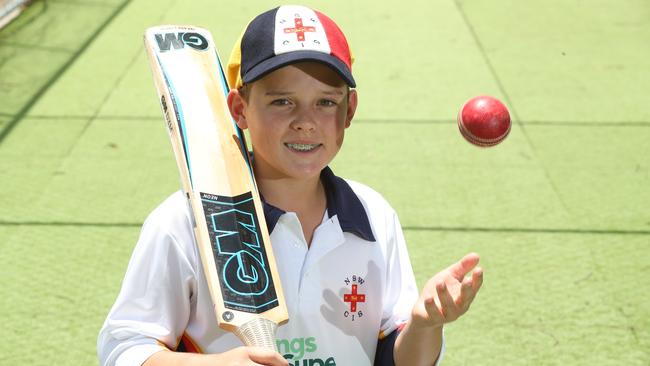 Cameron Tunks from Castle Hill has been selected to represent NSW at the National School Sports cricket carnival. Pictures: David Swift