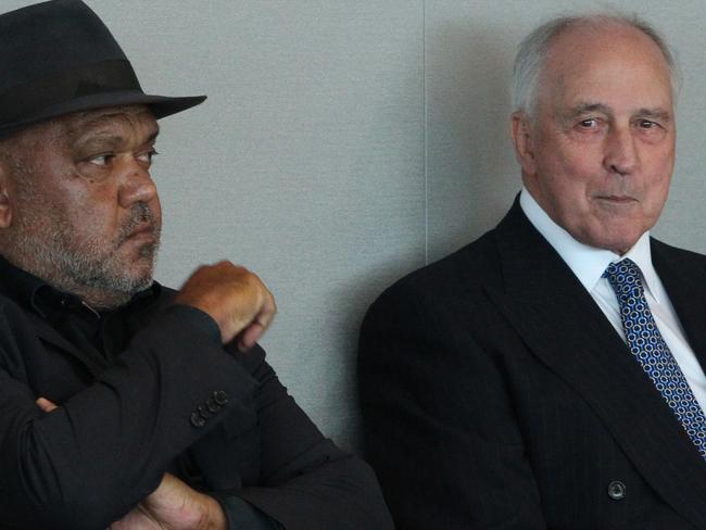 21/11/2016: (L-R) Noel Pearson, Paul Keating and Troy Bramston at the launch of "Paul Keating: The Big-Picture Leader", a biography of former Prime Minister Paul Keating. Hollie Adams/The Australian