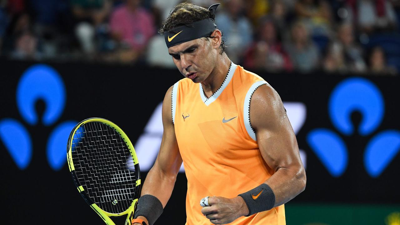 Rafael Nadal is back in the semi-finals of the Australian Open. (Photo by William WEST / AFP)