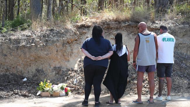 Relatives leave tributes left at the scene. Picture Glenn Hampson