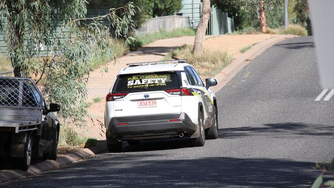 Bokhara St, Larapinta, Alice Springs, Northern Territory. Police responded to an incident where a two-month-old baby was allegedly attacked on Bokhara St on Wednesday. The baby needed to be airlifted out of Alice Springs to Adelaide for treatment. Picture: Gera Kazakov