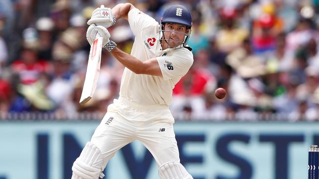 Alastair Cook in action on day three. Picture: Getty Images.