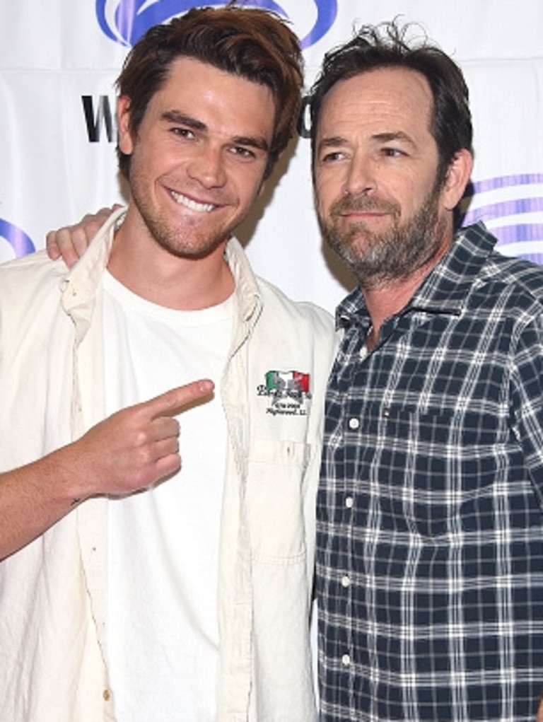 KJ Apa and Luke Perry. Picture: Supplied