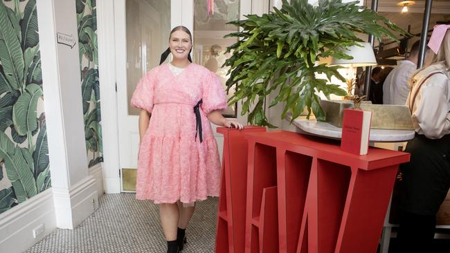 Abby Potter at Golden Boy restaurant during Adelaide Fashion Week. Picture Simon Cross