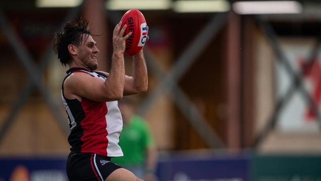 Jye Bolton in the Southern Districts vs PINT 2023-24 NTFL men's elimination final. Picture: Pema Tamang Pakhrin