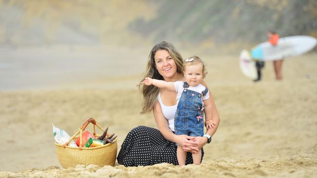 Nicole Dicmann started up volunteer army Surf Coast Angels. Picture: Nicki Connolly