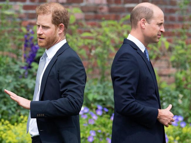 The Brothers both attended the funeral, providing a “glimmer of hope”. Picture: Dominic Lipinski/Pool/AFP