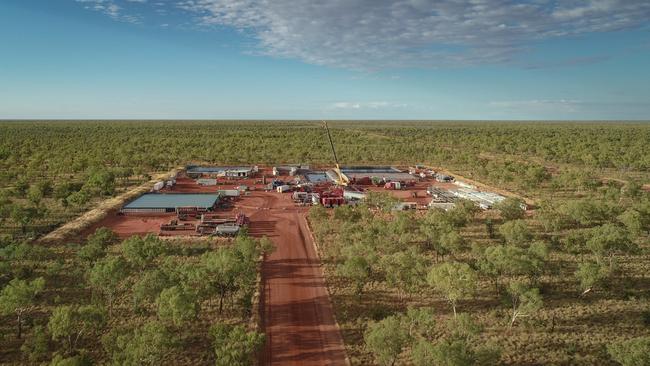 Origin Energy’s Beetaloo Basin Kyalla well site. Picture: Supplied