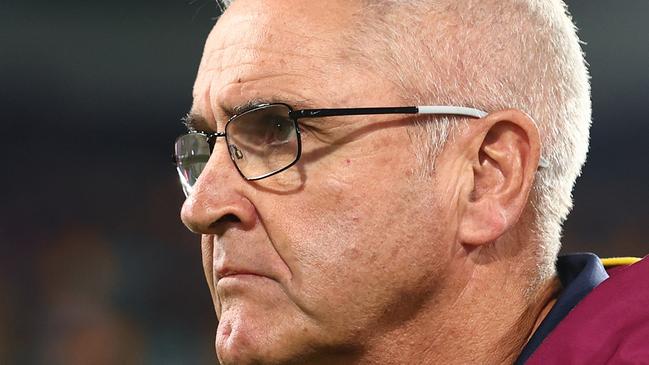 BRISBANE, AUSTRALIA - JUNE 29: Lions head coach Chris Fagan looks on during the round 16 AFL match between Brisbane Lions and Richmond Tigers at The Gabba, on June 29, 2023, in Brisbane, Australia. (Photo by Chris Hyde/AFL Photos/via Getty Images)