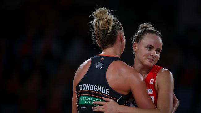 SUNCORP SUPER NETBALL: R1 NSW Swifts vs GIANTS Netball March 26, 2022. Ken Rosewall Arena, Sydney, NSW, Australia. Photo: Narelle Spangher, Netball NSW