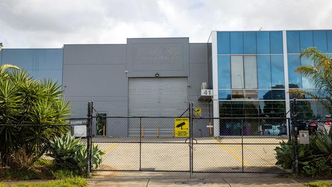 International Motor Cars at 41 Enterprise Way, Sunshine West, was allegedly intended to be the destination for a $1.6 billion drug import plot. Picture: Mark Stewart