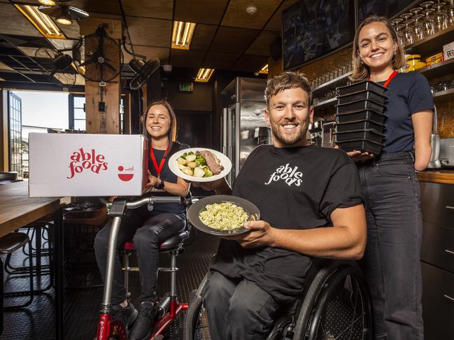 Dylan Alcott is the co-founder of two businesses. Picture: Jake Nowakowski