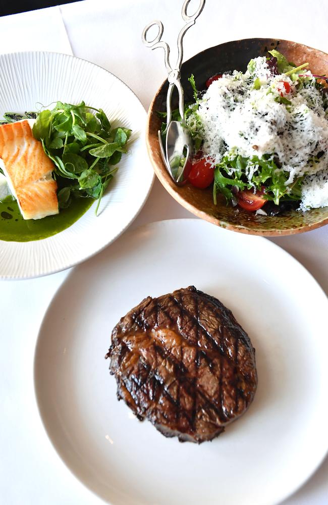 Lunch at Fatcow restaurant in Fortitude Valley. Picture: John Gass