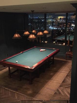 The pool table that greets you at Soho House.