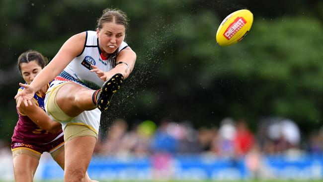 Chelsea Biddell on debut. Picture: AAP Image/Darren England.