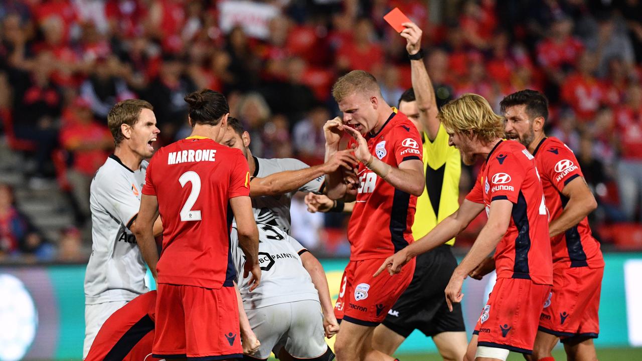 ALeague, news Adelaide United vs Brisbane Roar, knockout, video, Mauk