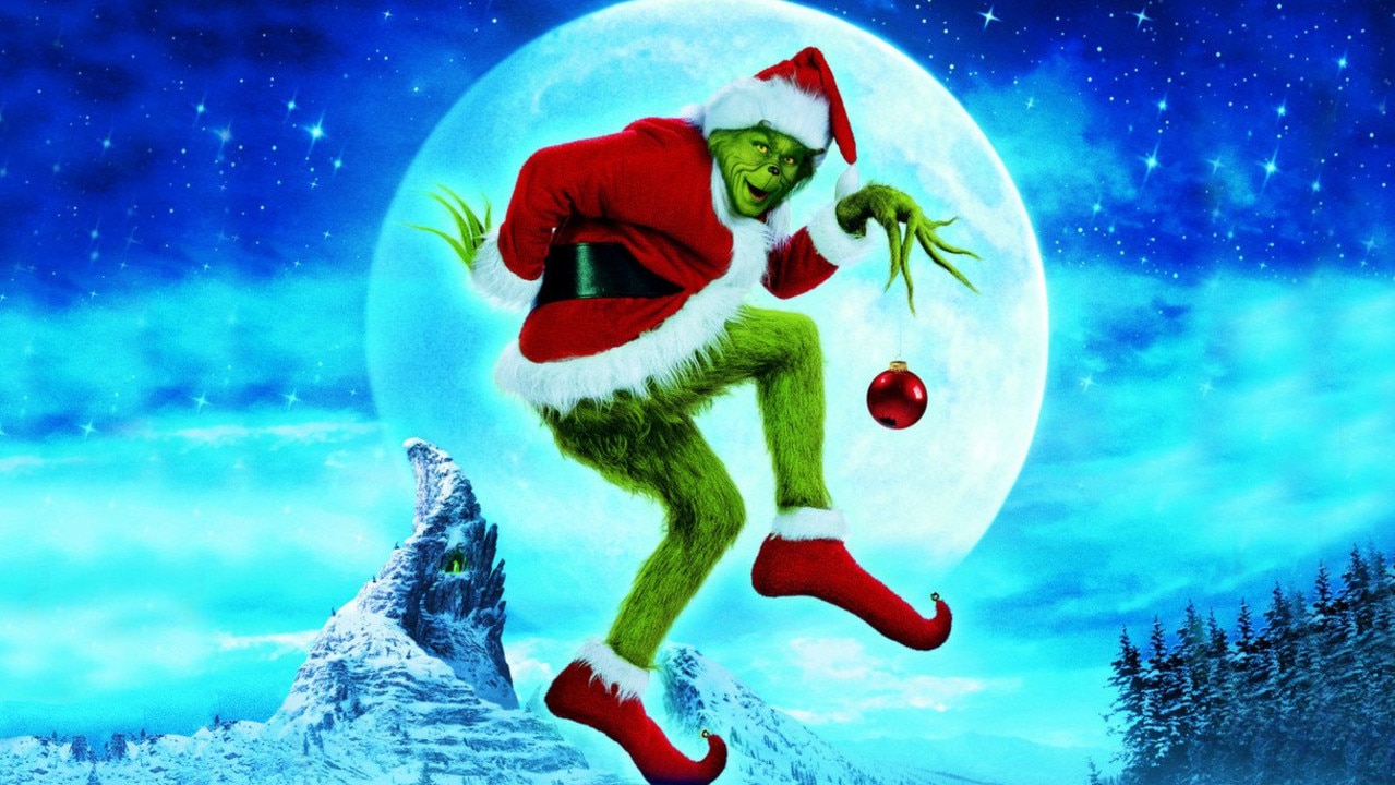 Jim Carrey stars in the movie the Grinch that Stole Christmas.