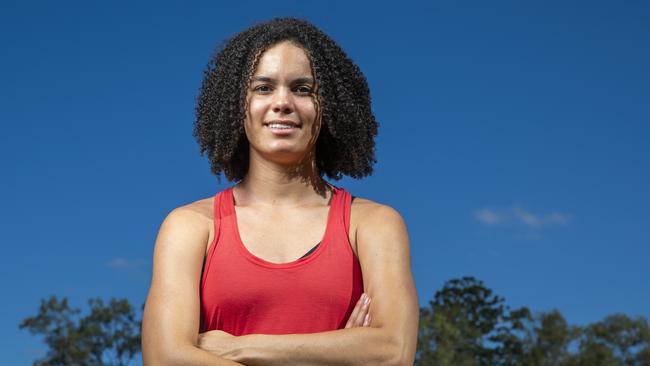 St Peters Lutheran College sprinter Torrie Lewis, Thursday, November 19, 2020 - Picture: Richard Walker