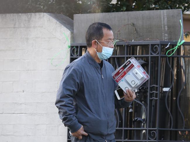 Mr Chen’s home is next door to his $24 mansion which burnt down a fortnight ago. Picture: John Grainger