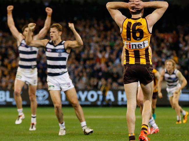 Cats win and Hawks lose. Picture: Adam Trafford/AFL Media/Getty Images