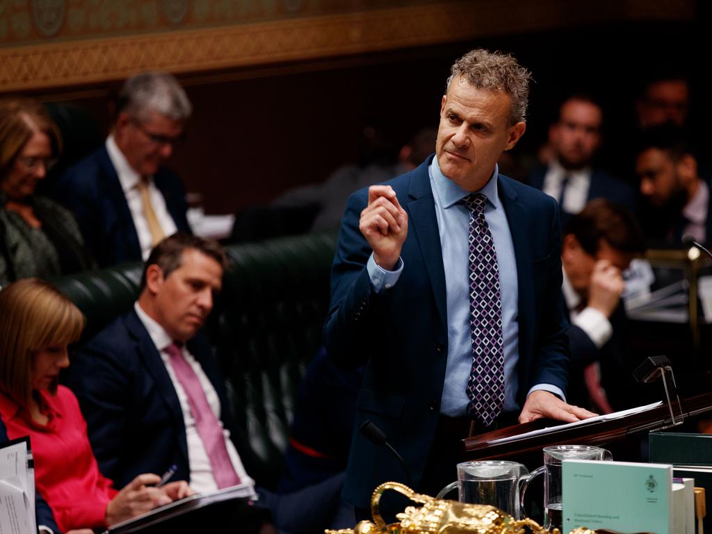 Tim Crakanthorp during Question Time at NSW Parliament in June. Picture: NCA NewsWire