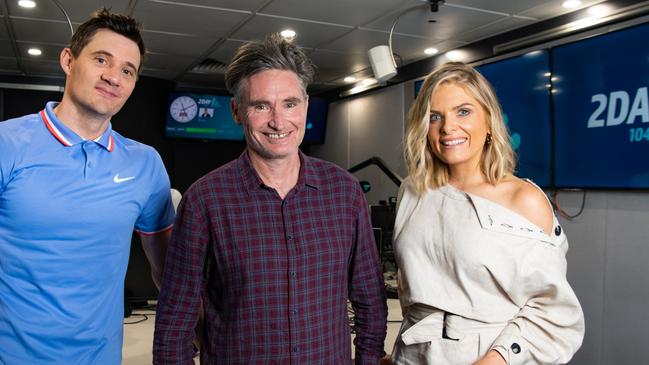 Ed Kavalee, Dave Hughes and Erin Molan for 2Day FM breakfast were axed by Southern Cross Austereo in August.