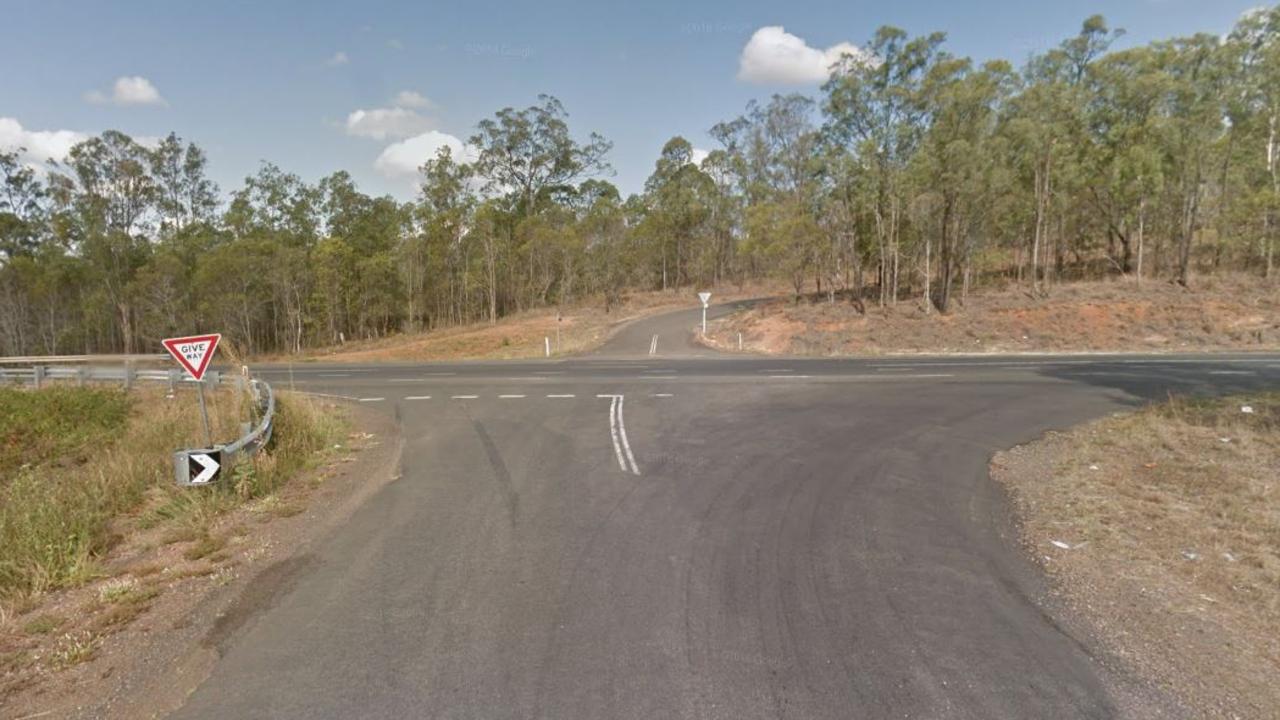 Intersection of Wanora Road and the Brisbane Valley Highway. Picture: Google Earth