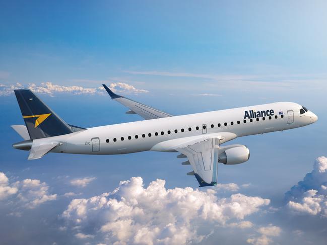 Alliance Aviation's purchase of 30 Embraer 190 jets will position the airline well in the COVID-ravaged travel market.  Picture: Supplied.