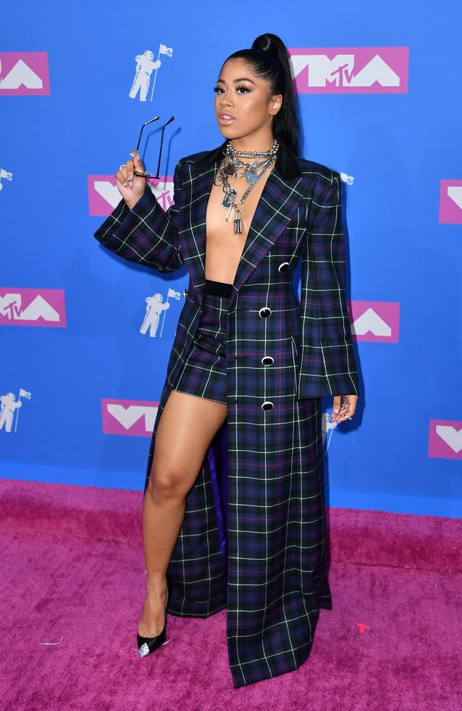 Social media personality Hennessy Carolina attends the 2018 MTV Video Music Awards at Radio City Music Hall on August 20, 2018 in New York City. Picture: ANGELA WEISS / AFP
