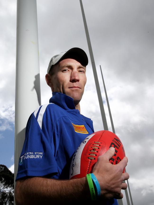 Sunbury coach Ben Jordan at Clarke Oval. Picture: Mark Wilson