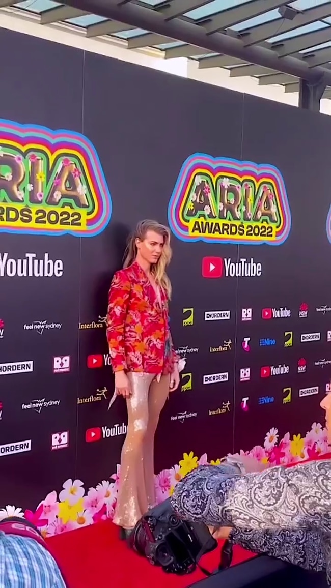 Christian Wilkins at the 2022 ARIA Awards red carpet. Photo: Instagram.